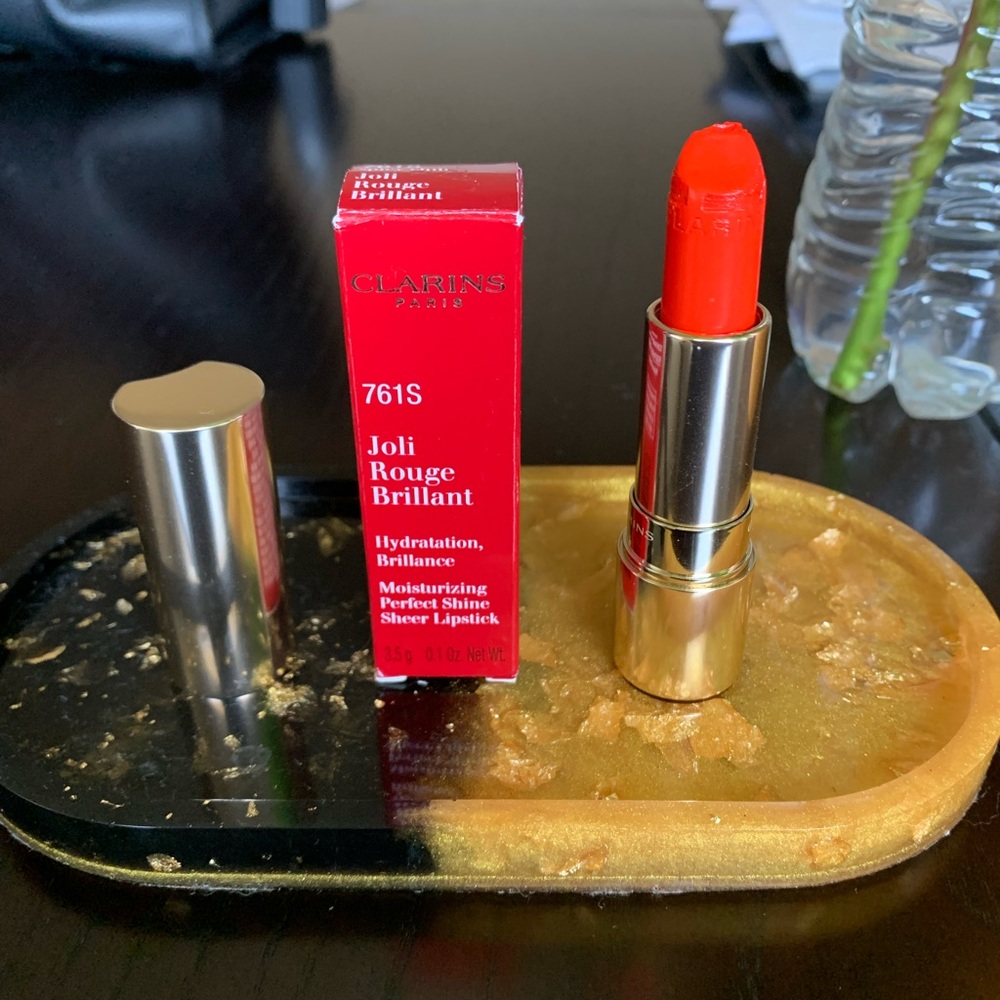 Clarins Jolie Rouge Brillant Lipstick 761S Spicy Chili